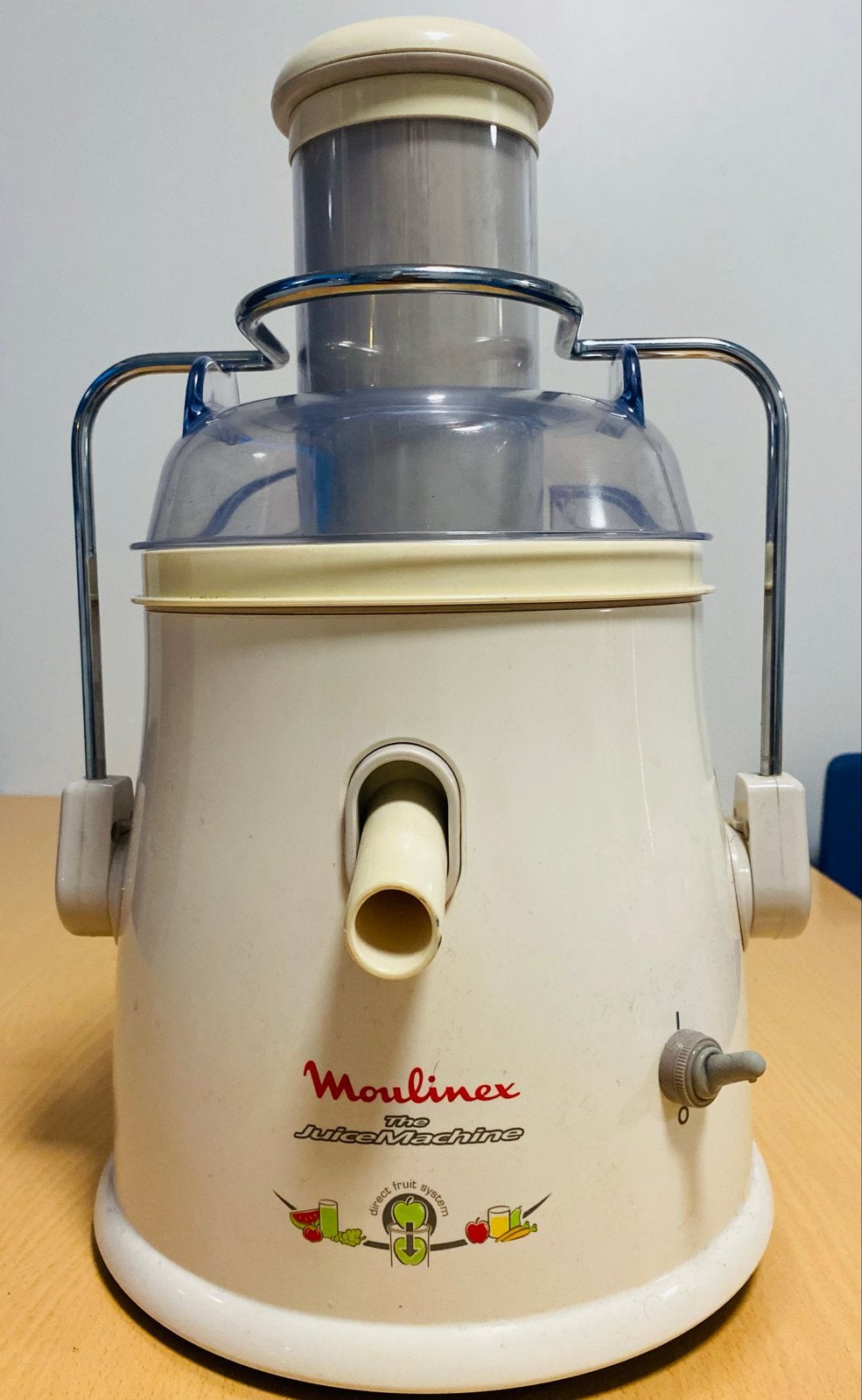 Moulinex The Juice Machine fruitpers, Witgoed en Apparatuur, 1 tot 2 liter, Ophalen of Verzenden, Gebruikt, 1 snelheid