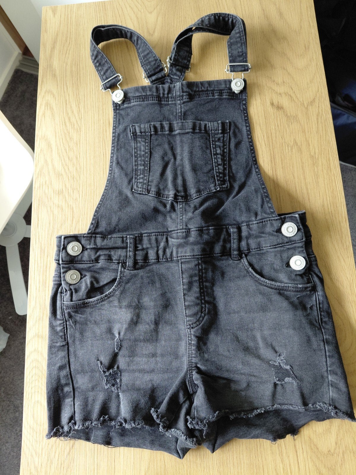 als nieuw jumpsuit zwart spijkerstof draagmaat 158 2 euro, Kinderen en Baby's, Kinderkleding | Maat 158, Ophalen of Verzenden