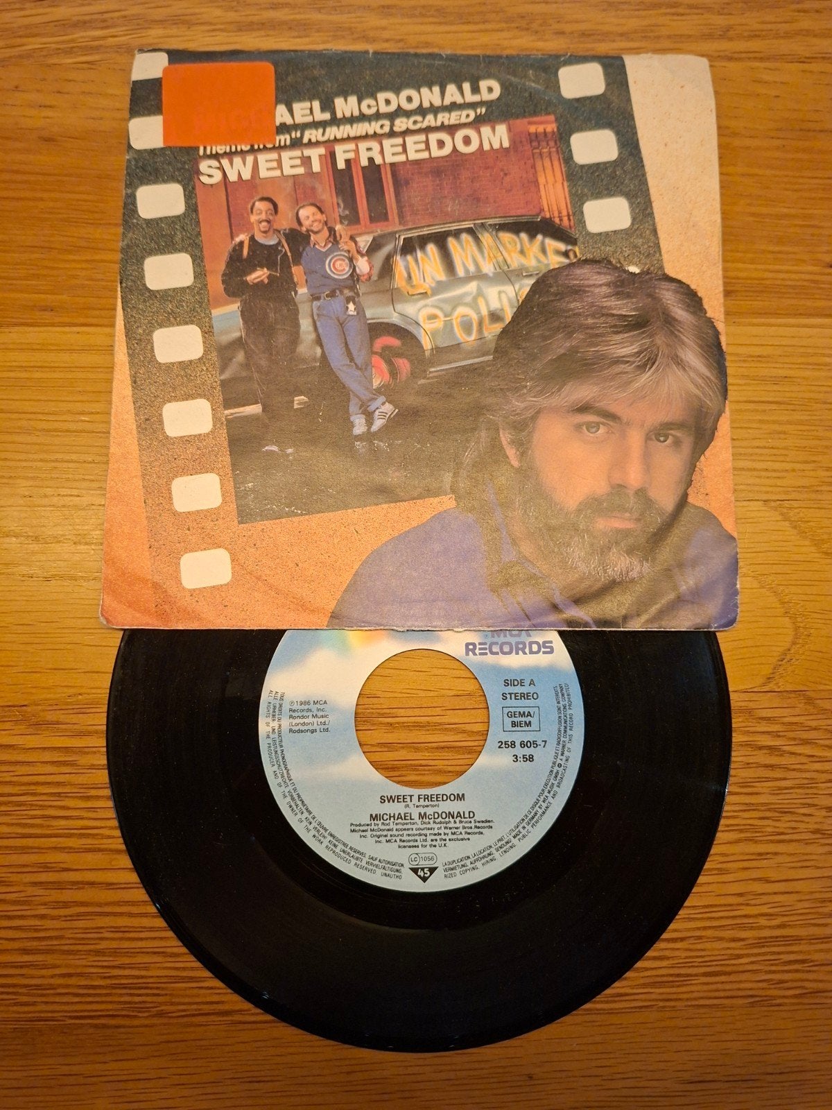Michael McDonald - Sweet Freedom (Running Scared) viny, Gebruikt, 7 inch, Pop, EP
