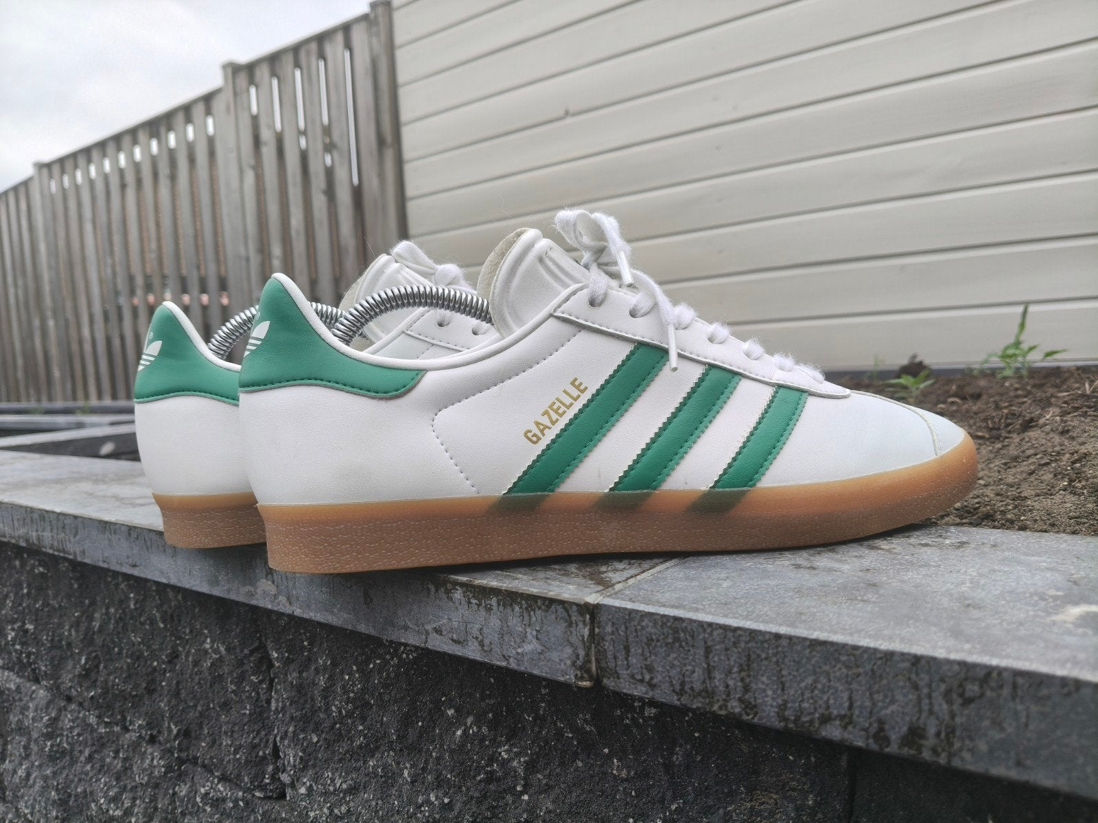 Adidas Originals Gazelle , maat 44 2/3, Wit, Ophalen of Verzenden, Zo goed als nieuw, Adidas Originals