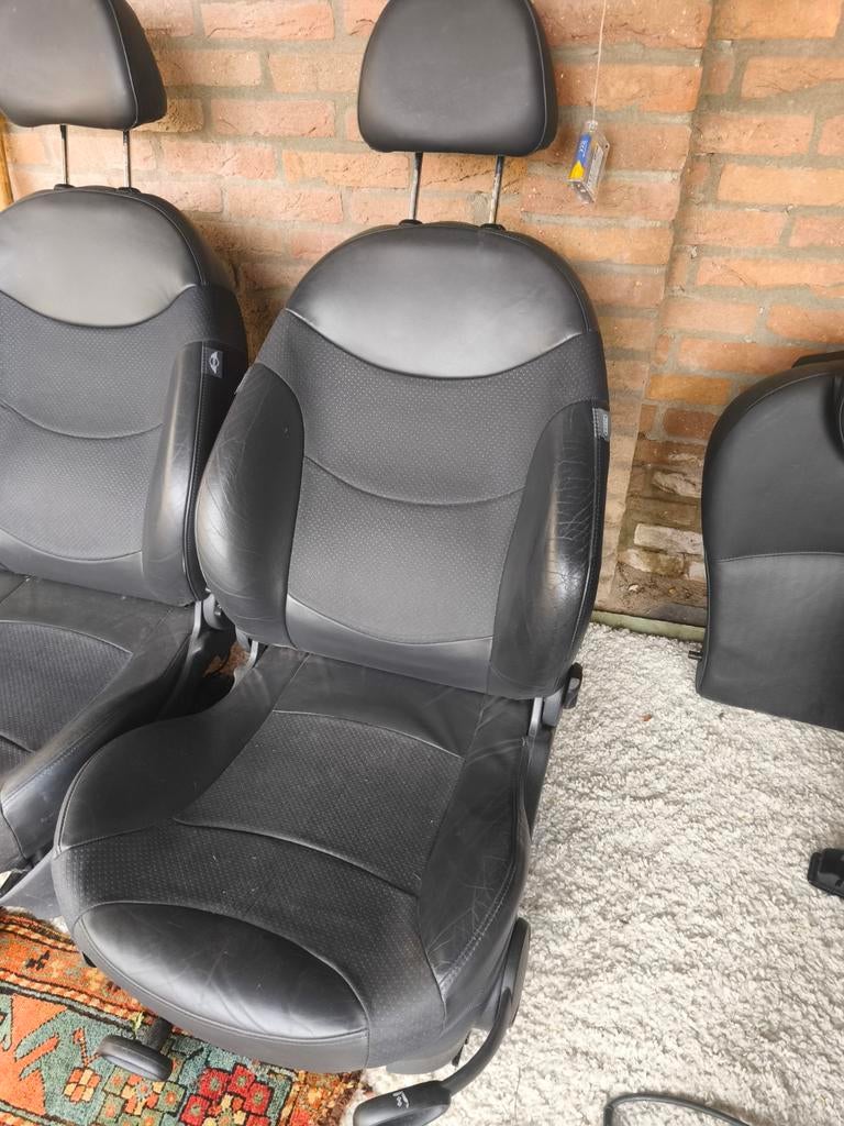 Voorstoelen half leder Mini Cooper R50 R52 R53, Auto-onderdelen, Interieur en Bekleding, Ophalen of Verzenden, Gebruikt, Mini