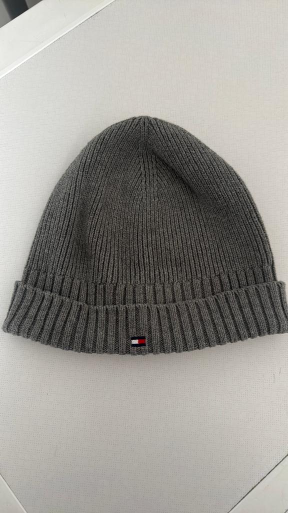 Tommy Hilfiger beanie muts grijs grey L/XL, Kleding | Heren, Mutsen, Sjaals en Handschoenen, Ophalen of Verzenden, Zo goed als nieuw