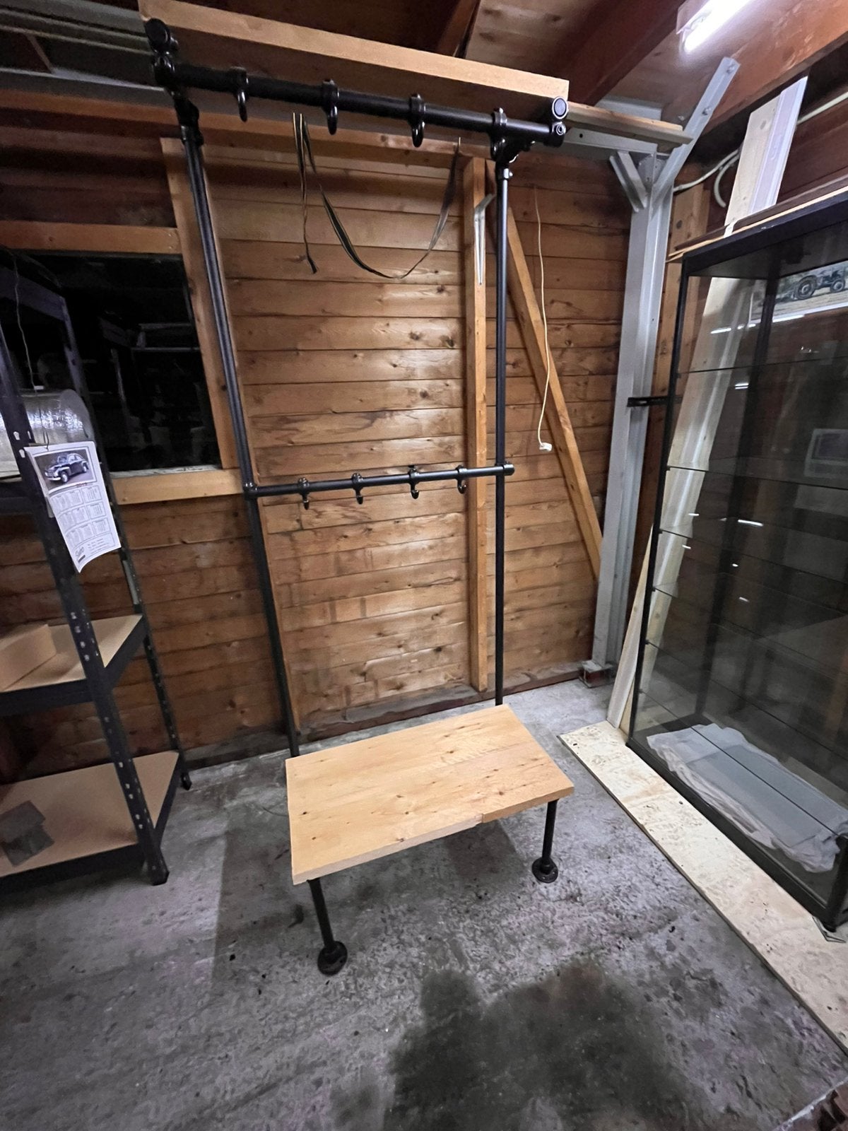 Gave steigerhouten kapstok, 200 cm of meer, Zo goed als nieuw, Hout, Ophalen