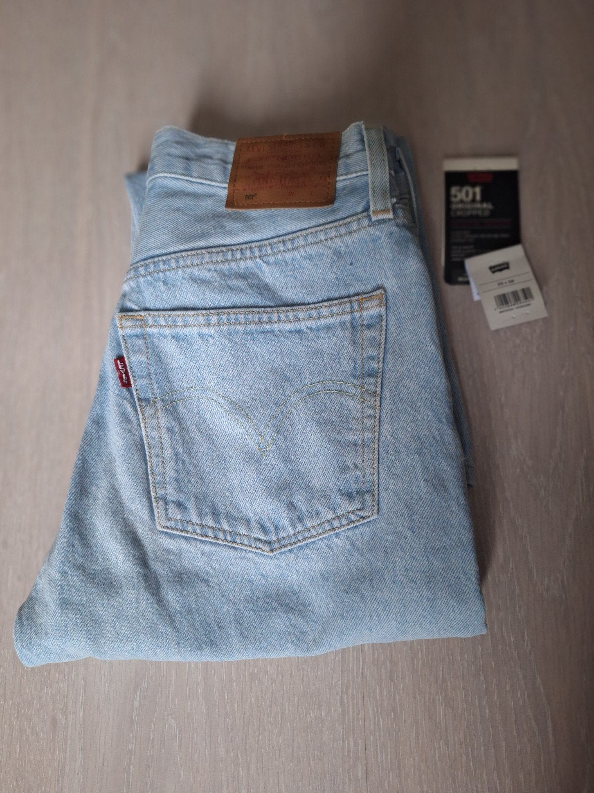 Levi's 501 jeans lichtblauw maat 25 / 26 XS, Zo goed als nieuw, W27 (confectie 34) of kleiner, Levi's, Verzenden