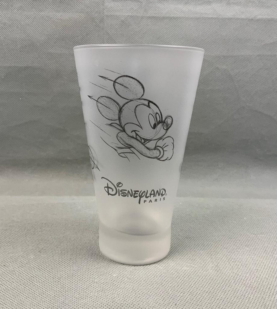 Disneyland Paris hoge Mickey Mouse drinkglas, Ophalen of Verzenden, Mickey Mouse, Zo goed als nieuw, Servies
