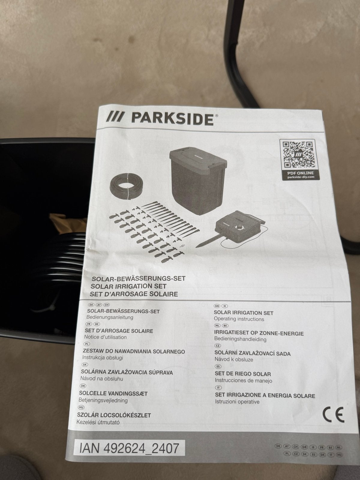 Parkside Solar Irrigatieset - Automatische Tuinbewatering, Ophalen, Nieuw