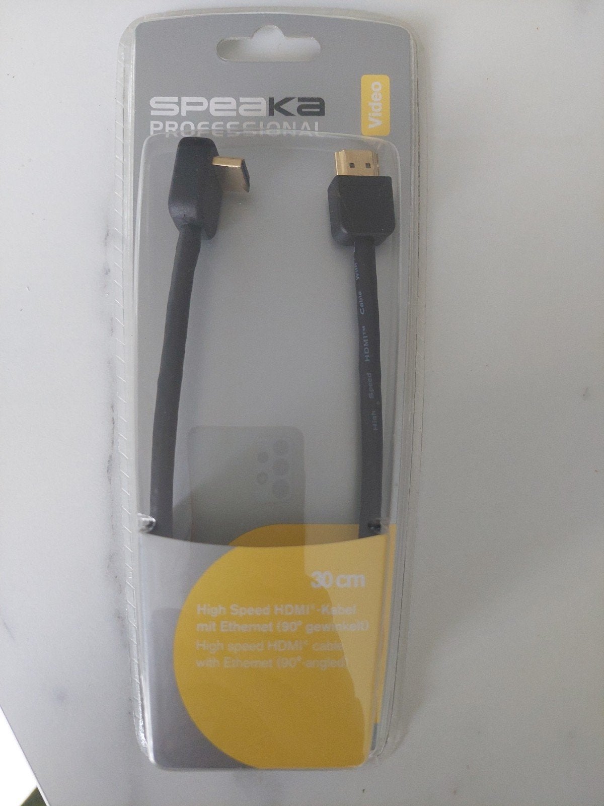 Speaka Professional High Speed HDMI-kabel met Ethernet, Audio, Tv en Foto, Ophalen of Verzenden, Nieuw, Minder dan 2 meter, HDMI-kabel