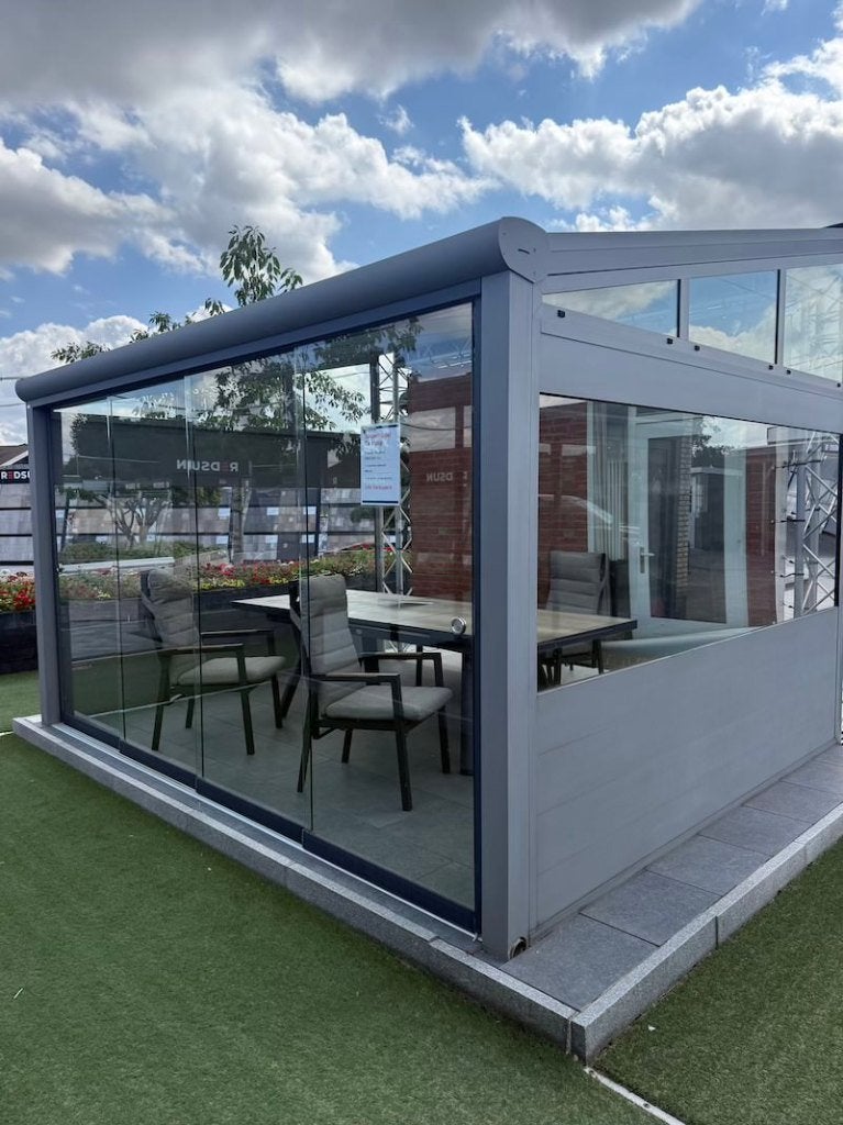 Showmodel Veranda Trendline 4000x3000 mm incl., Tuin en Terras, Ophalen, Gebruikt, Veranda