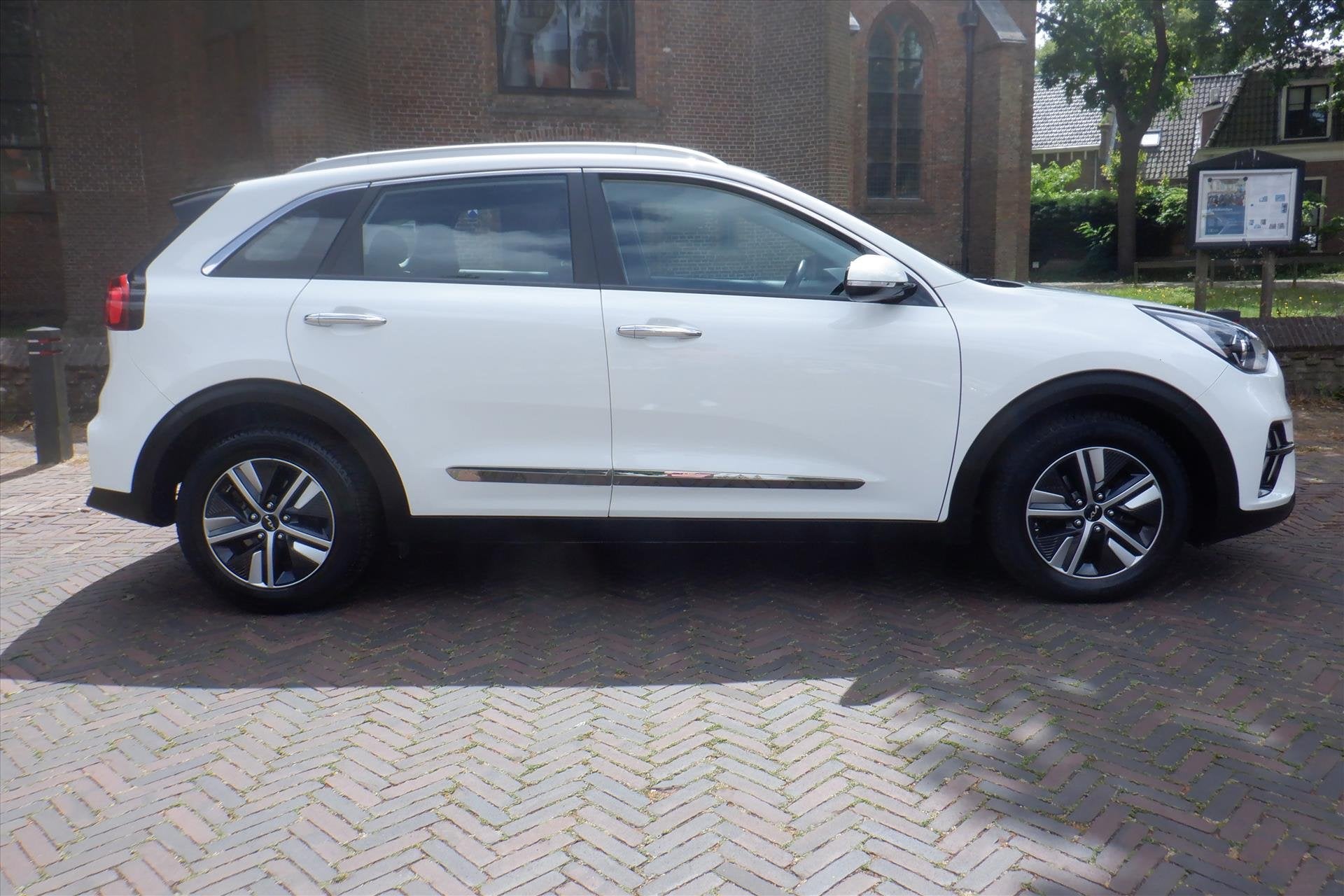Kia Niro 1.6 GDi PHEV 141pk DCT6 Dynamic-72.000 LM, Gebruikt, Leder en Stof, Wit, Plug-in hybride