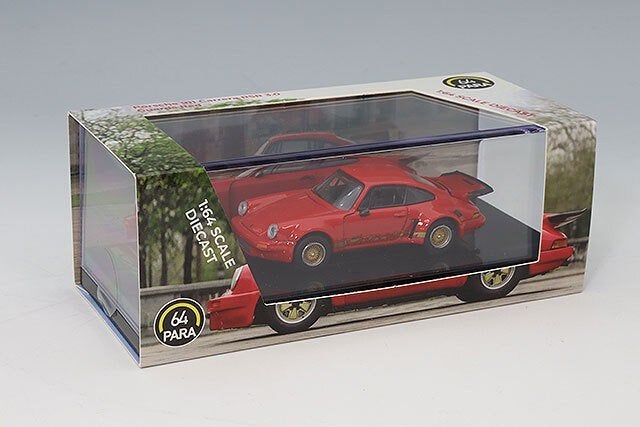 Porsche 911 Carrera RSR 3.0 van 64 Para 1/64 rood, Ophalen of Verzenden, Nieuw, Auto