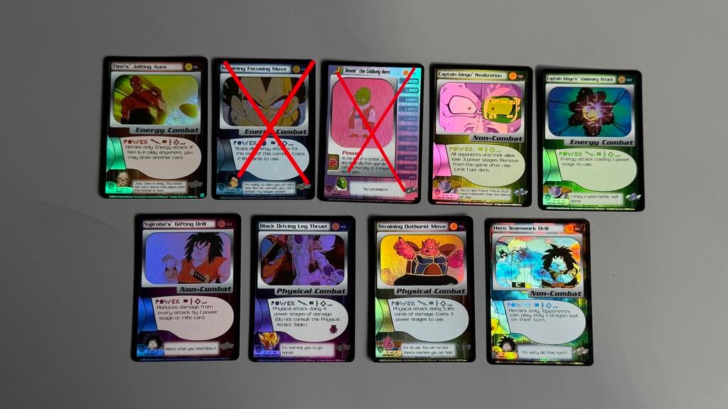 DBZ CCG Frieza foil lot 7x NM, Ophalen of Verzenden, Zo goed als nieuw, Meerdere kaarten, Foil