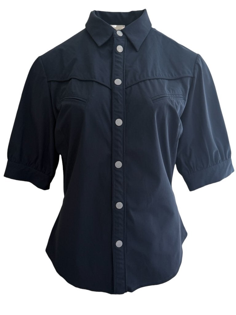 Jane Lushka blouse L, Maat 38/40 (M), Blauw, Ophalen of Verzenden, Zo goed als nieuw