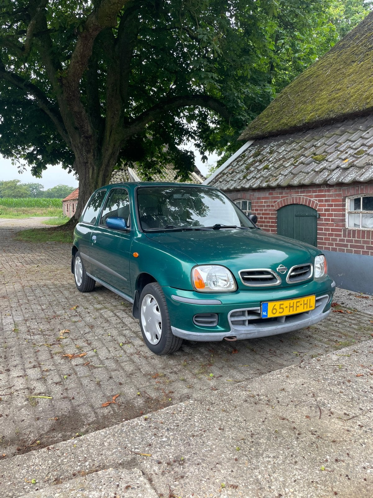 Nissan Micra 1.4 55KW 3D 2001 Groen, Auto's, Voorwielaandrijving, 750 kg, 4 cilinders, 840 kg