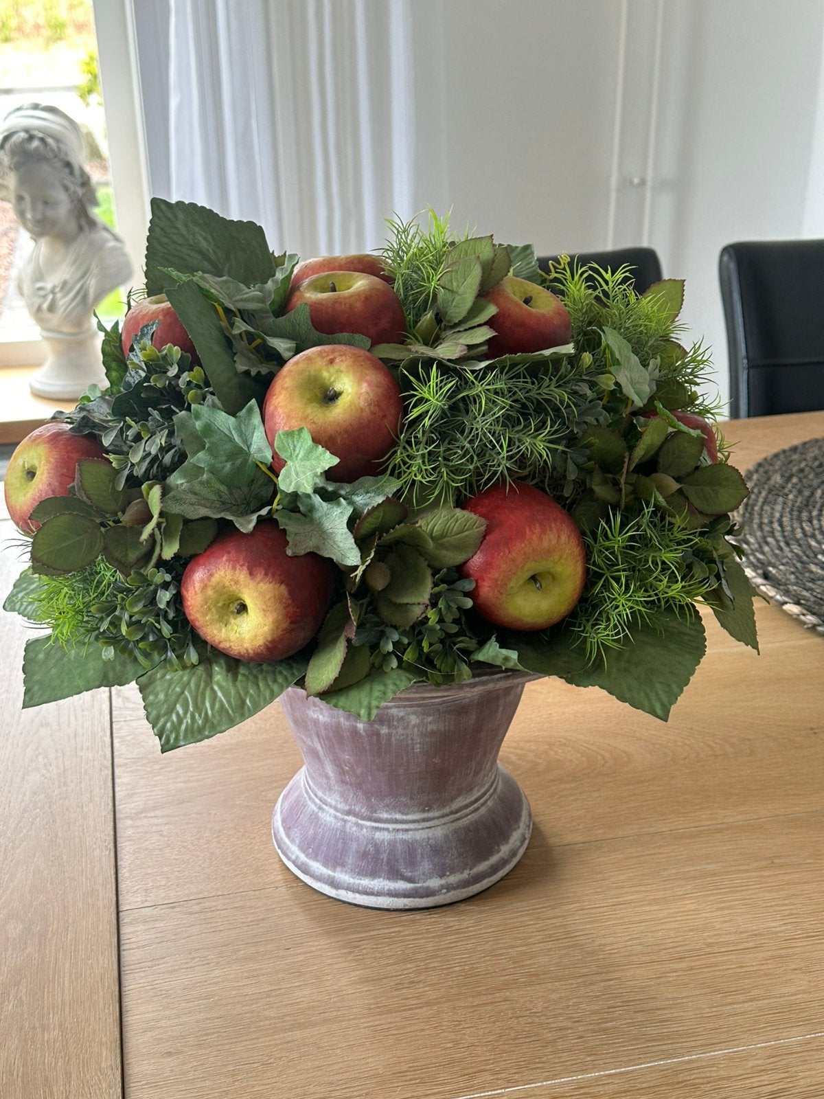 Kunstplant met kunst appels, Ophalen of Verzenden, Zo goed als nieuw