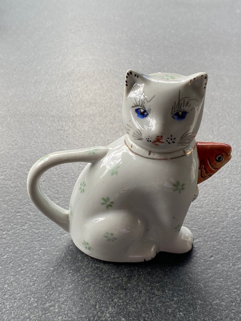 Vintage Chinese kattheepot/melkkannetje, Ophalen of Verzenden
