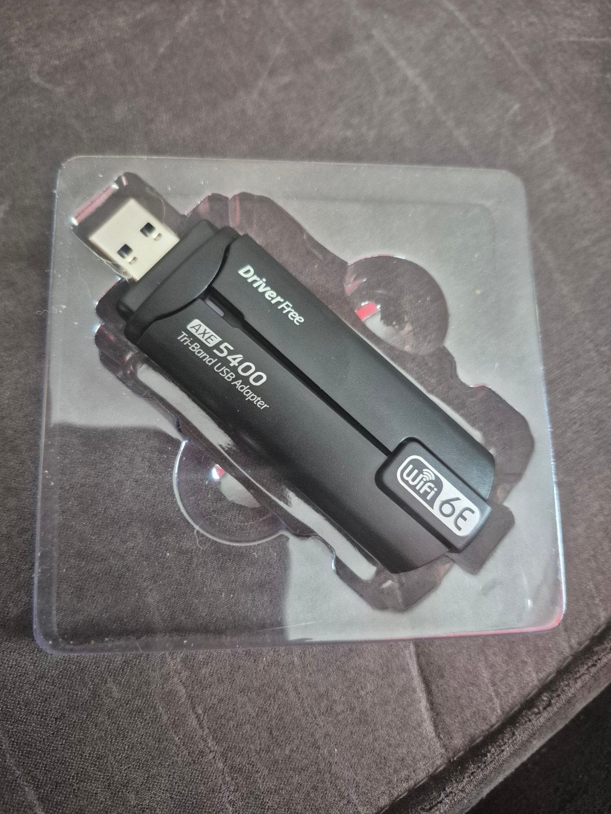 DriverFree AXE 5400 Tri-Band USB Adapter WiFi 6E, Computers en Software, Netwerkkaarten, Ophalen of Verzenden, Nieuw, Extern, DriverFree