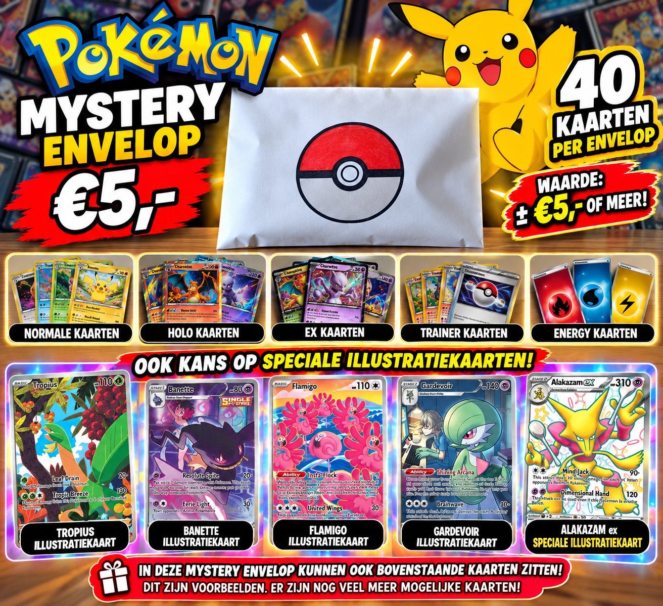 Mystery enveloppe Pokemon