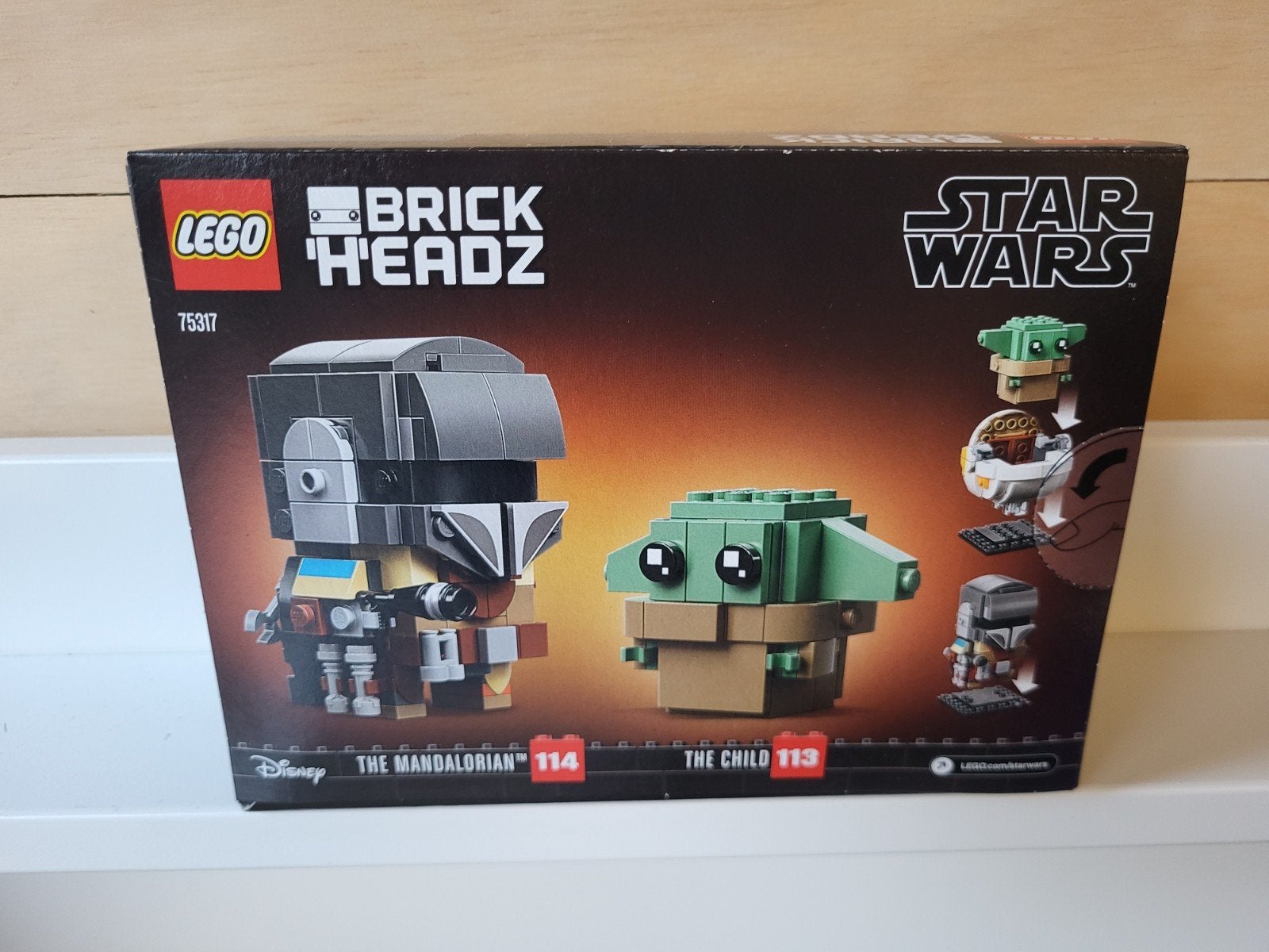 Lego 75317 Mandalorian & the child Brick Headz, BrickHeadz, Lego, Nieuw, Ophalen of Verzenden