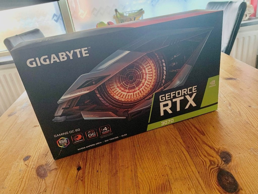 Gigabyte Geforce RTX 3070 OC, Computers en Software, Videokaarten, Ophalen, GDDR6, PCI-Express 4, Zo goed als nieuw