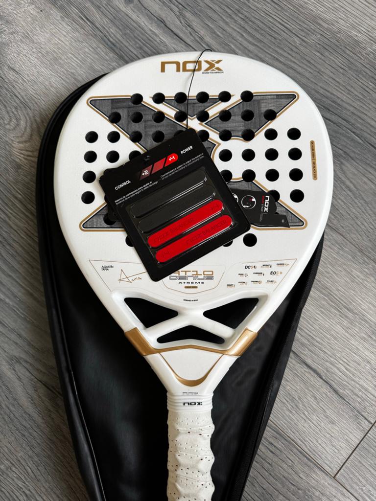 Nox AT10 Genius 12K Xtreme Padel Racket, Sport en Fitness, Tennis, Zo goed als nieuw, Racket, L3, Ophalen