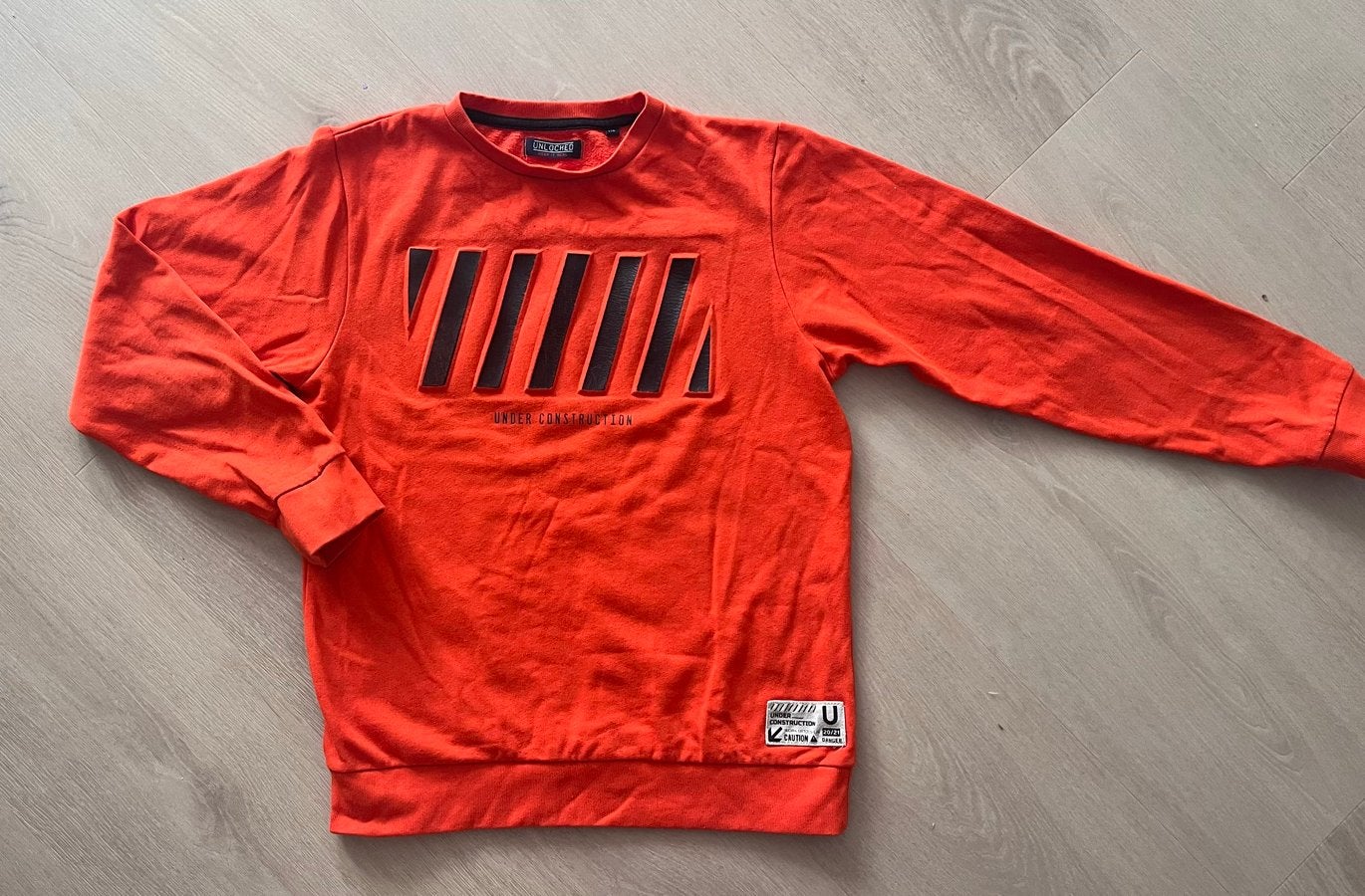 Oranje Unlocked sweater met print - Maat 176, Ophalen of Verzenden, Zo goed als nieuw, Overige maten, Oranje