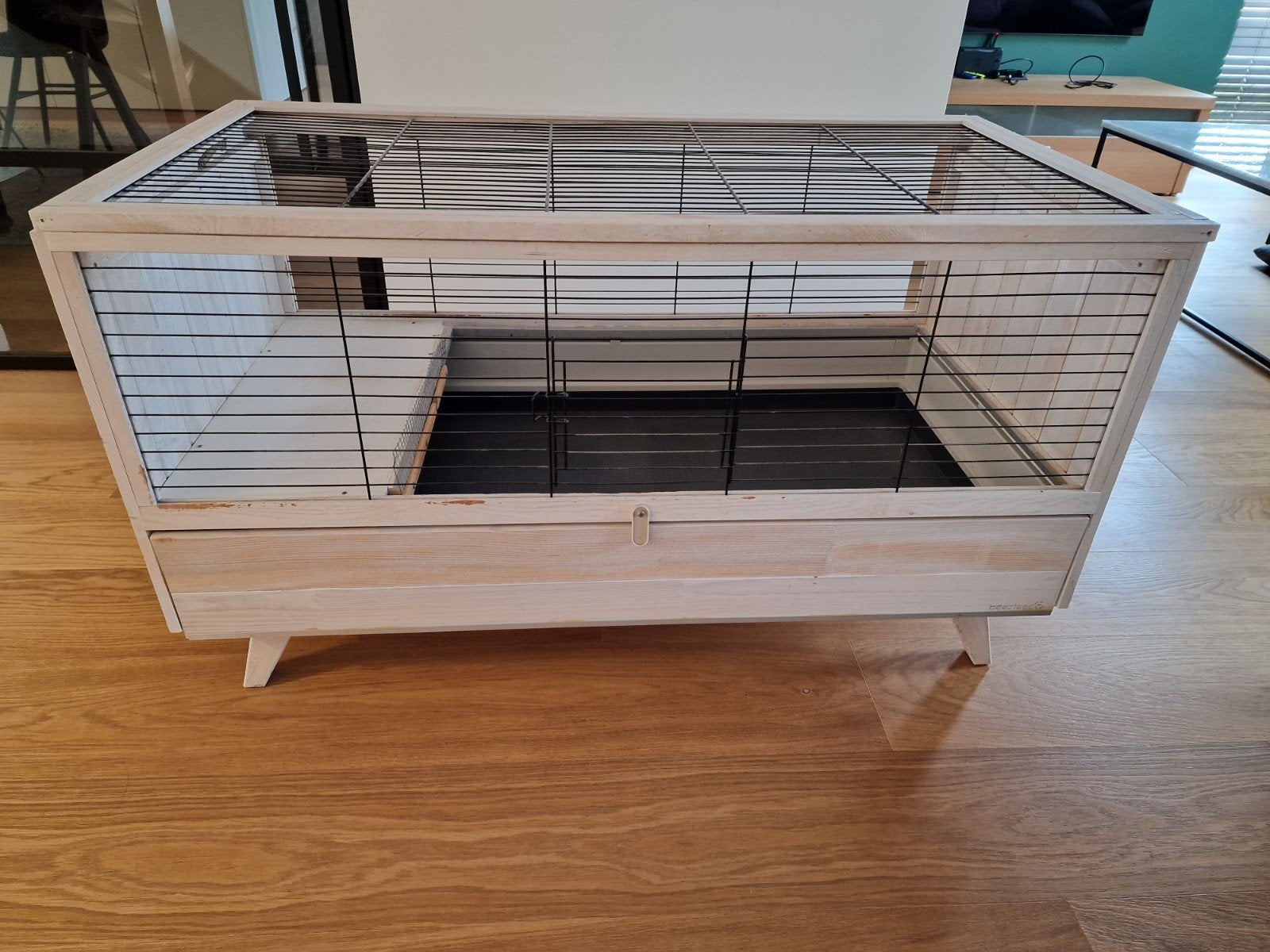 konijnenhok / caviakooi beeztees, Kooi, Gebruikt, Cavia, 75 tot 110 cm