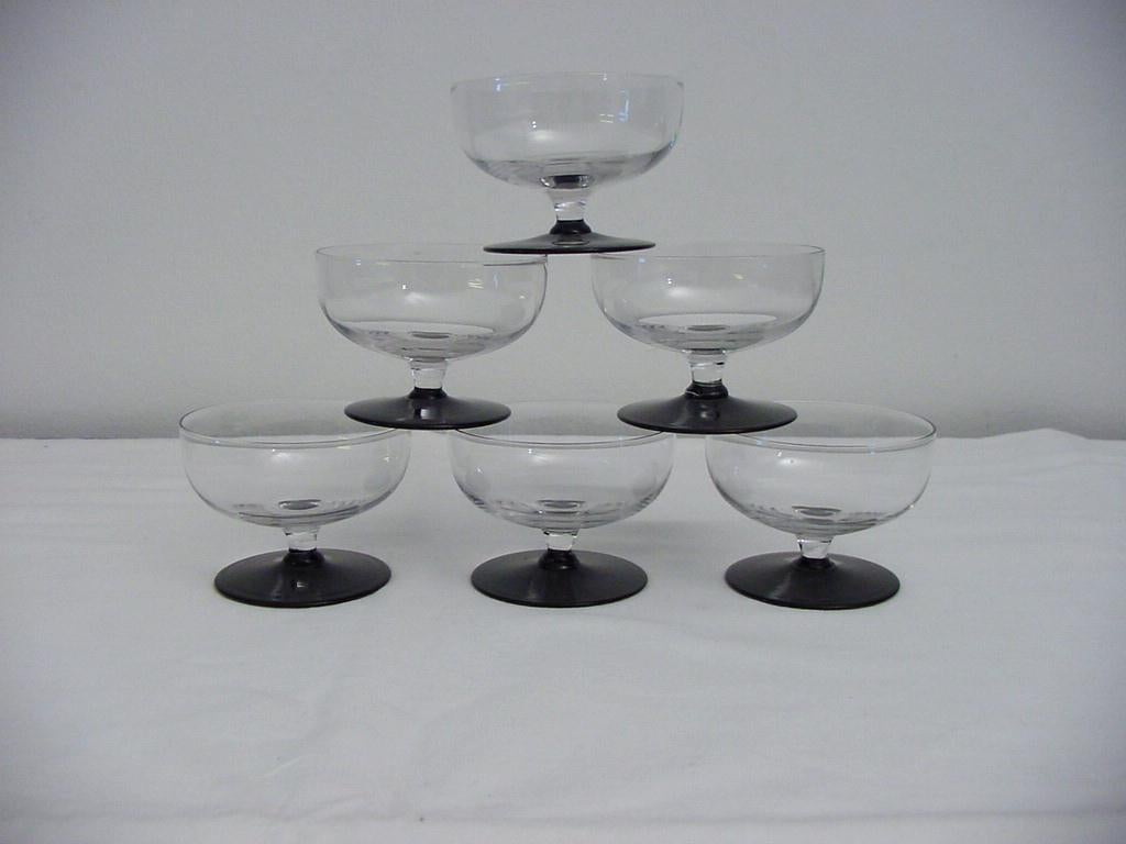 6 art deco advocaat coupes, Ophalen of Verzenden