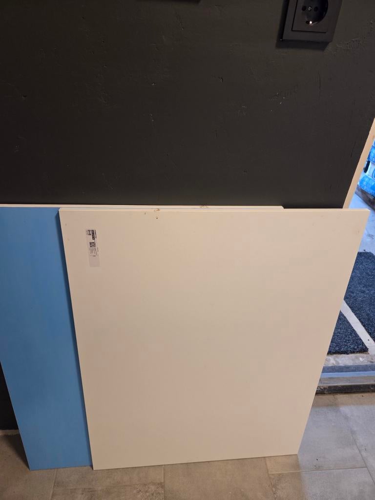 HPL platen wit  2 stuk- 61/80/1,5cm, Ophalen of Verzenden, Gebruikt, HPL, Minder dan 20 mm