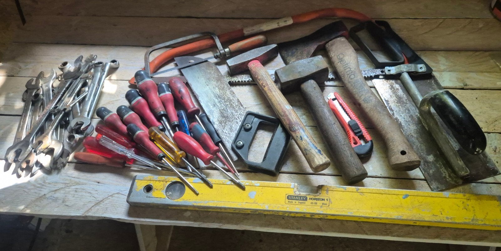 Partij divers handgereedschap, Ophalen of Verzenden, Gebruikt, Hamer, Overige merken