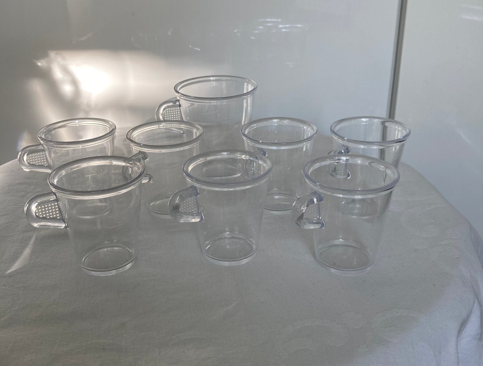 Nespresso kopjes van acryl   Set van 8 stuks, Huis en Inrichting, Keuken | Servies, Overige materialen, Gebruikt, Ophalen of Verzenden