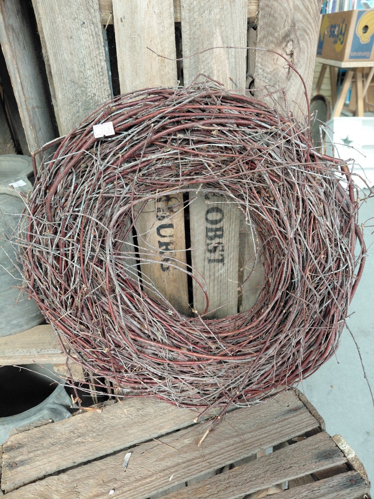 Natuurlijke takkenkrans - decoratieve krans, Huis en Inrichting, Ophalen of Verzenden, Nieuw