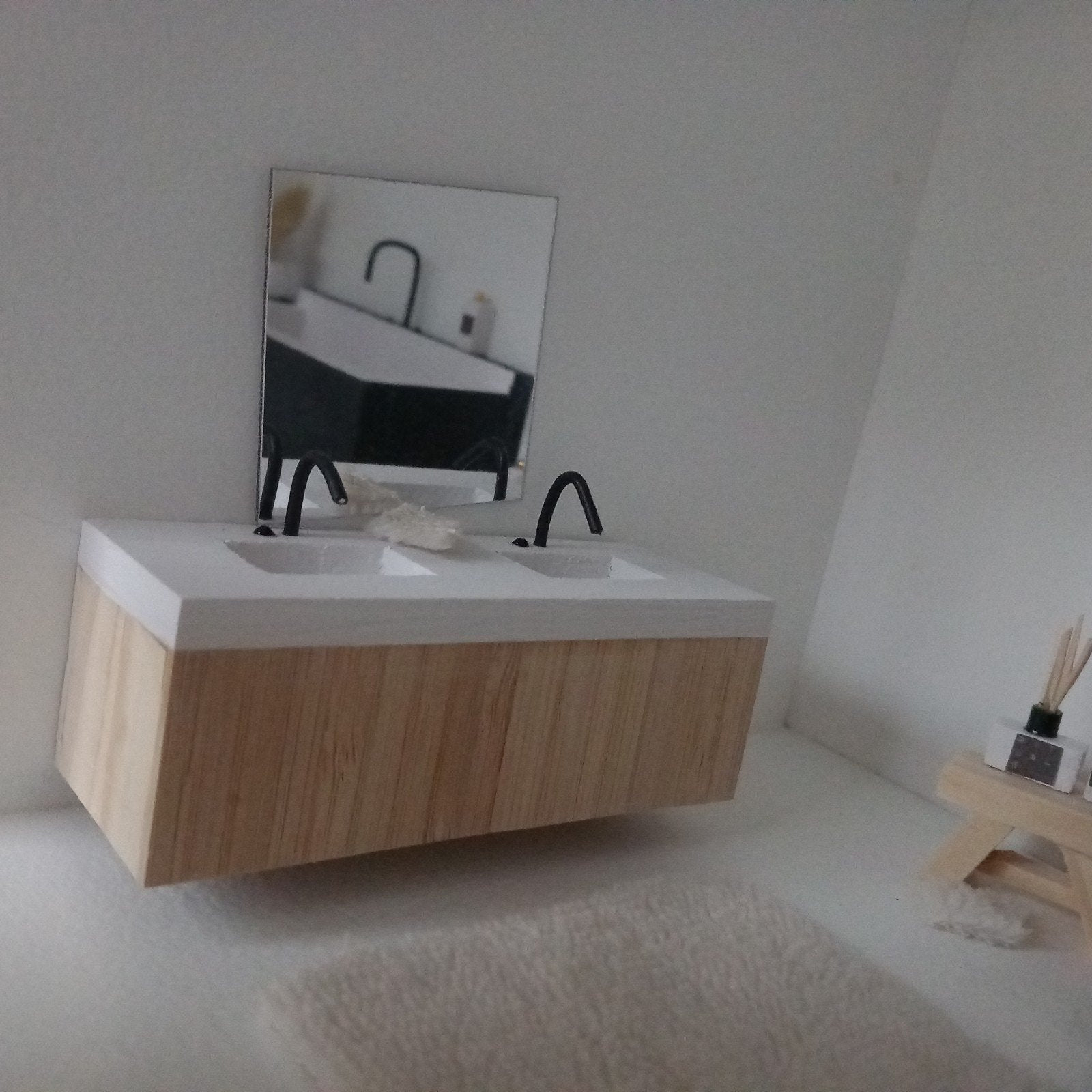 Wastafel meubel poppenhuis, Verzamelen, Ophalen of Verzenden, Nieuw, Poppenhuis