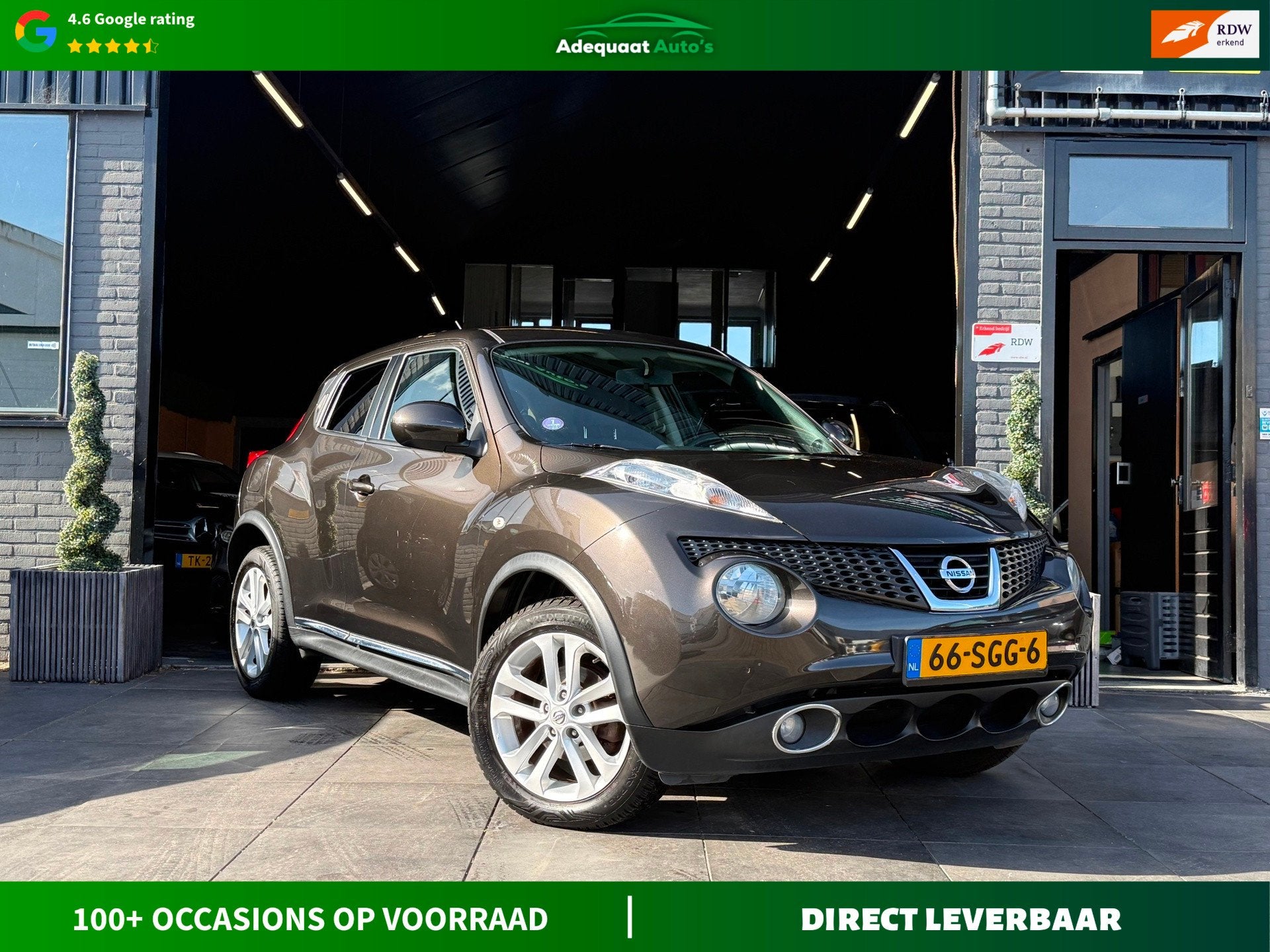 Nissan Juke 1.6 Acenta Eco|Airco|Camera|Navi|Trekhaak|NAP, Auto's, Voorwielaandrijving, Euro 5, Stof, Huisgarantie