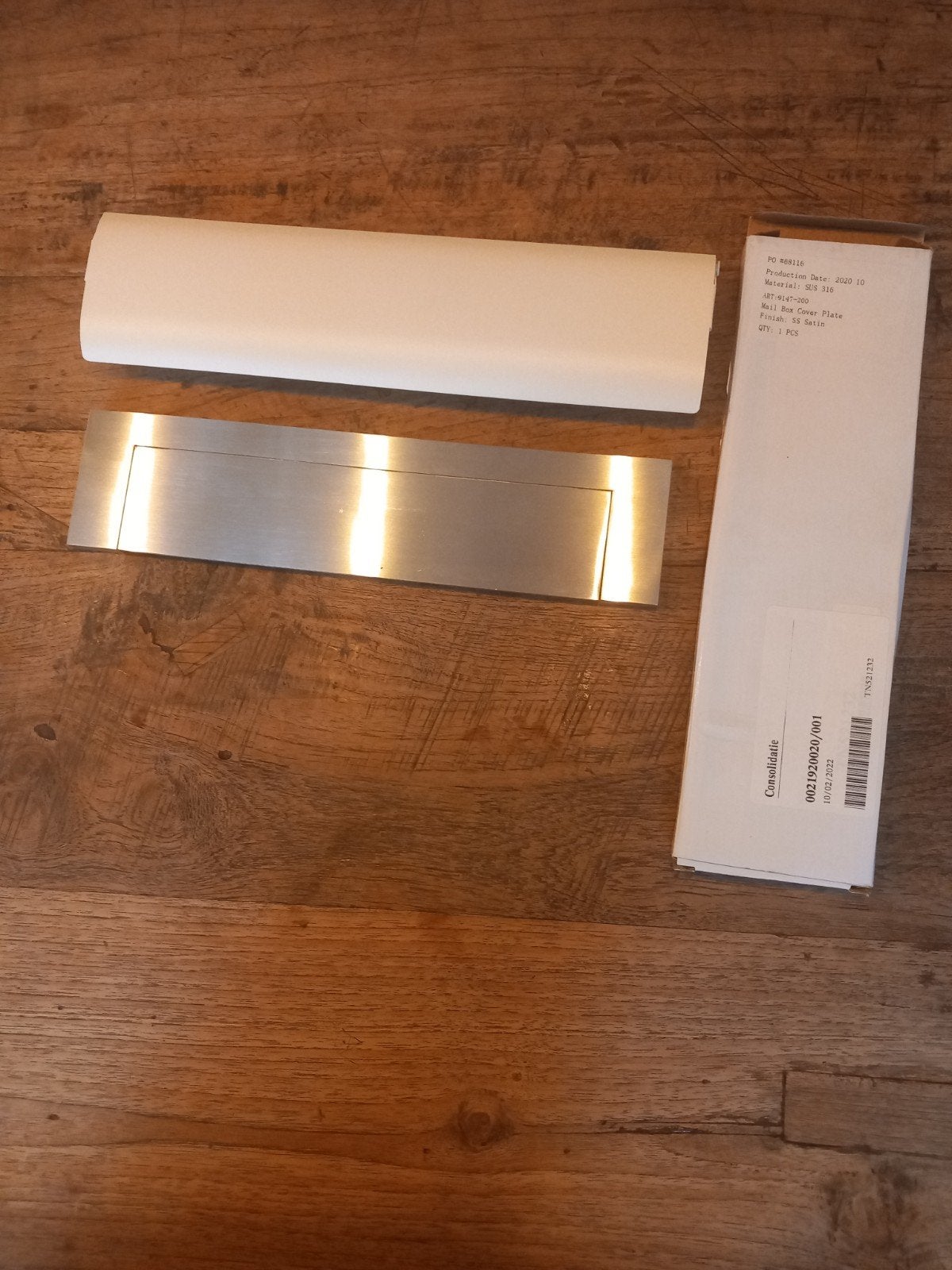 brievenbus, Ophalen, Nieuw, Aluminium, Inbouw