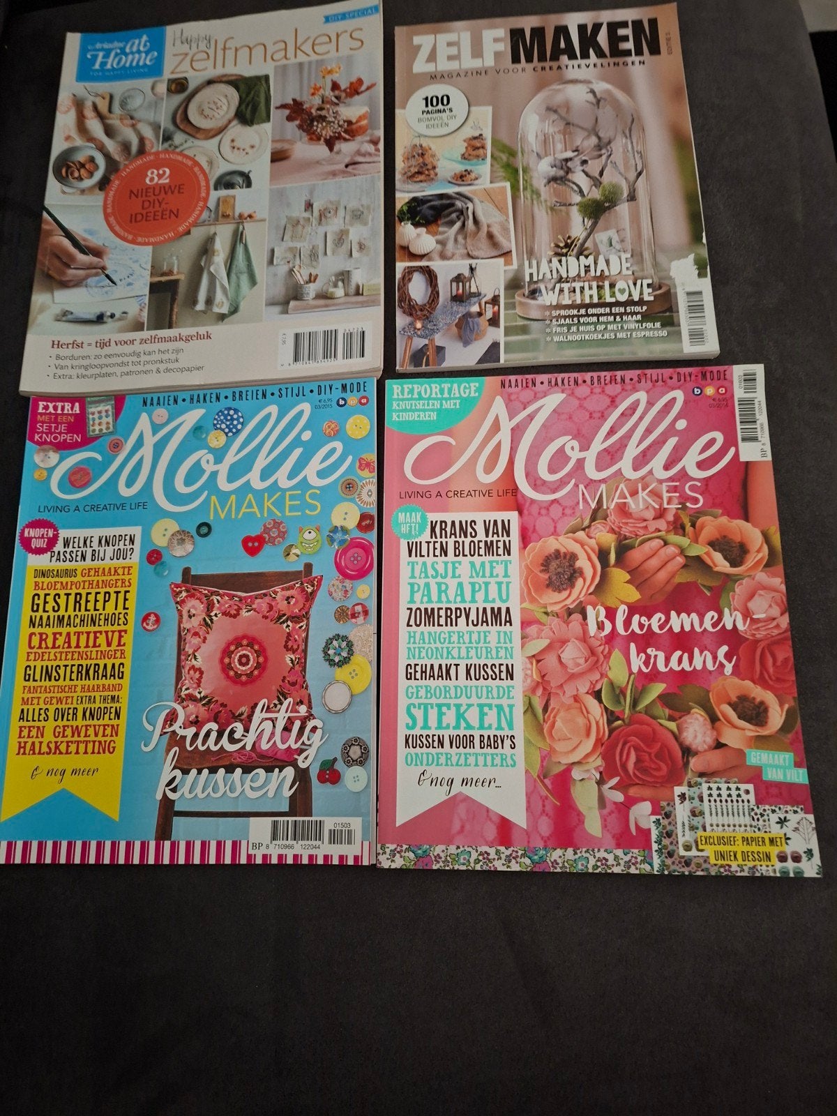 4 hobby tijdschriften met veel zelfmaak ideeën, Ophalen of Verzenden, Zo goed als nieuw, Patroon of Boek