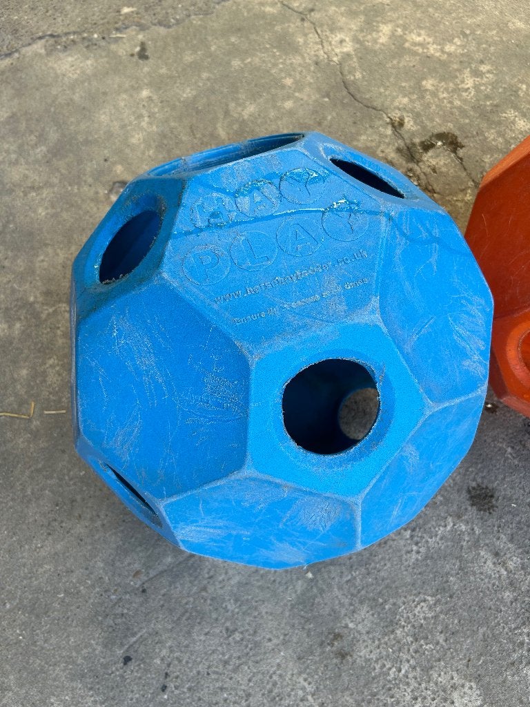 Hay Play hooi/voerbal  Blauw, Ophalen of Verzenden, Gebruikt, Overige disciplines