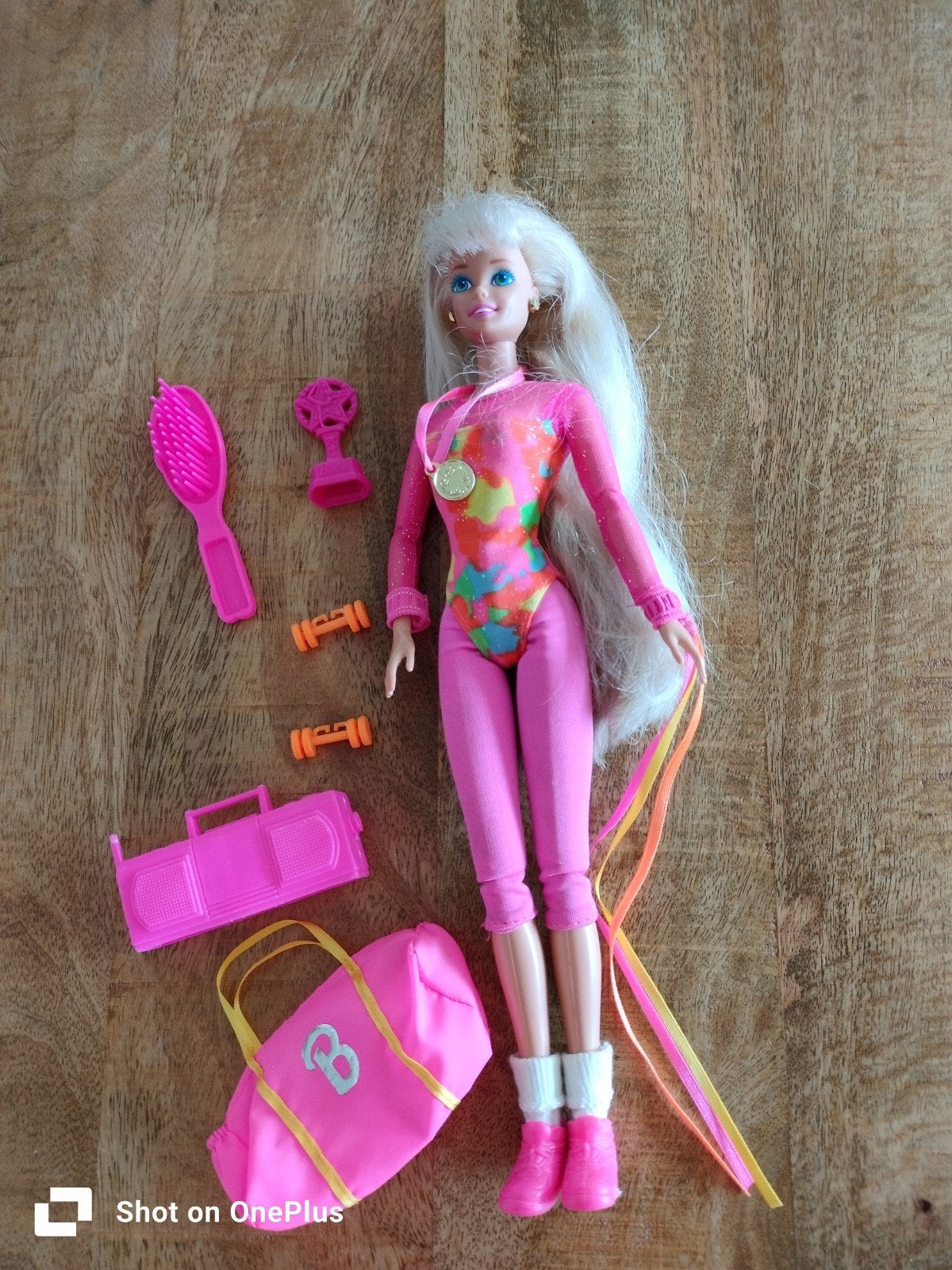 Barbie Gymnast Pop 1993 Bend en Move lichaam, Ophalen of Verzenden, Gebruikt