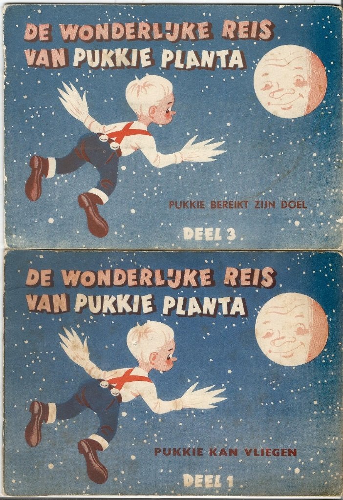 2 plaatjesalbums Pukkie Planta 1 en 3 voor 5  euro, Boeken, Ophalen of Verzenden, Gelezen, Johan Veeninga, Plaatjesalbum