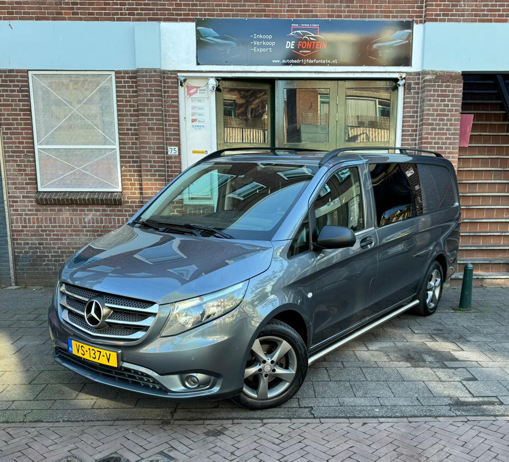 Mercedes-Benz Vito DC AUT 2.1 CDI 216 Pk 1e Eig/Boekjes, Auto's, Bestelauto's, Automaat, Stof, 216 pk, Zwart