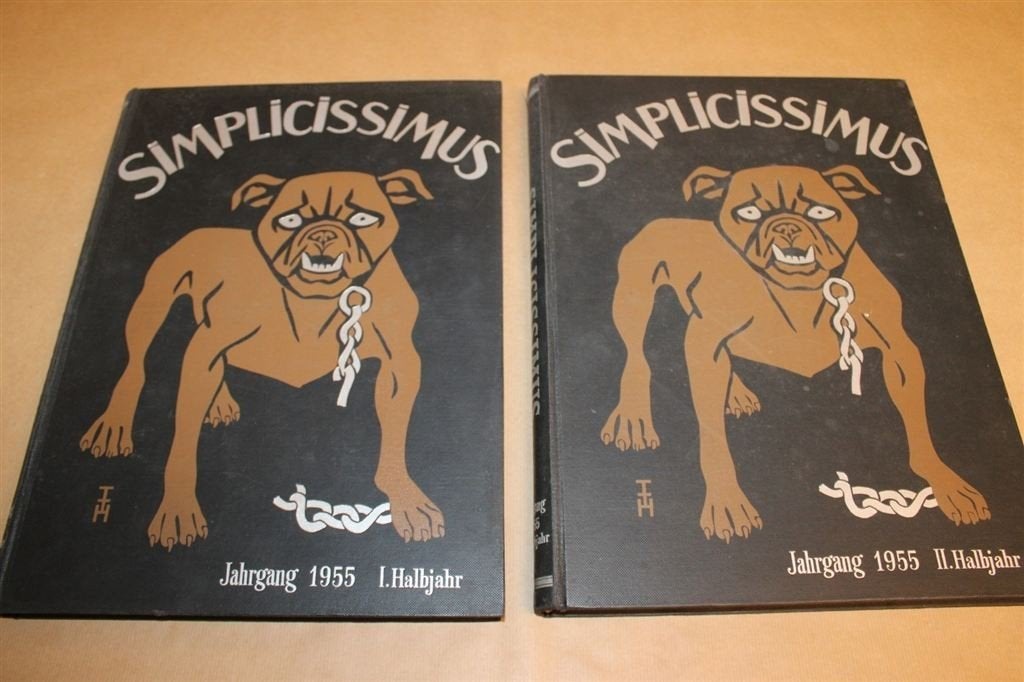 Simplicissimus - Jaargang 1955 in twee delen !!, Ophalen of Verzenden, Zo goed als nieuw, Europa