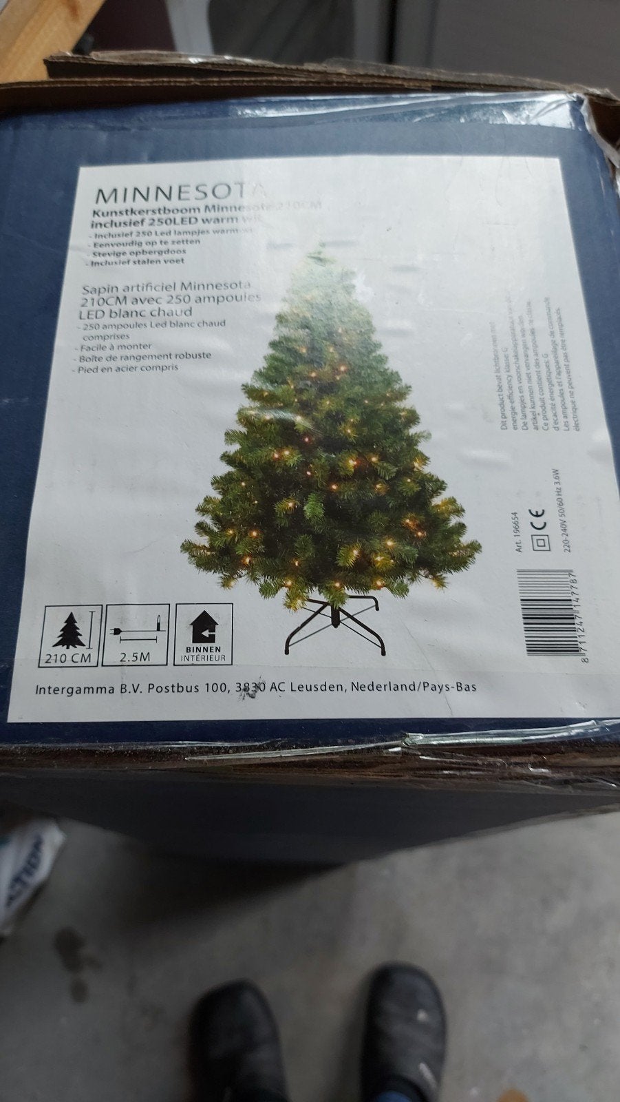 kerstboom met vaste verlichting, Diversen, Ophalen