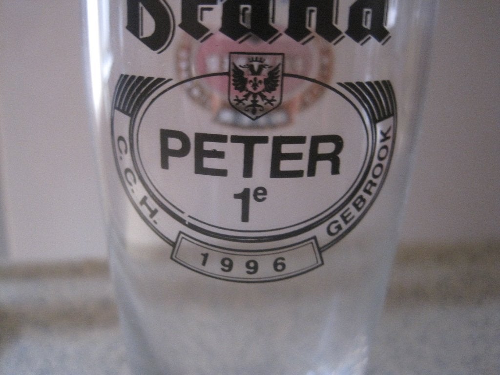 carnavals glas prins peter 1 1996 hoensbroek, Ophalen of Verzenden, Zo goed als nieuw