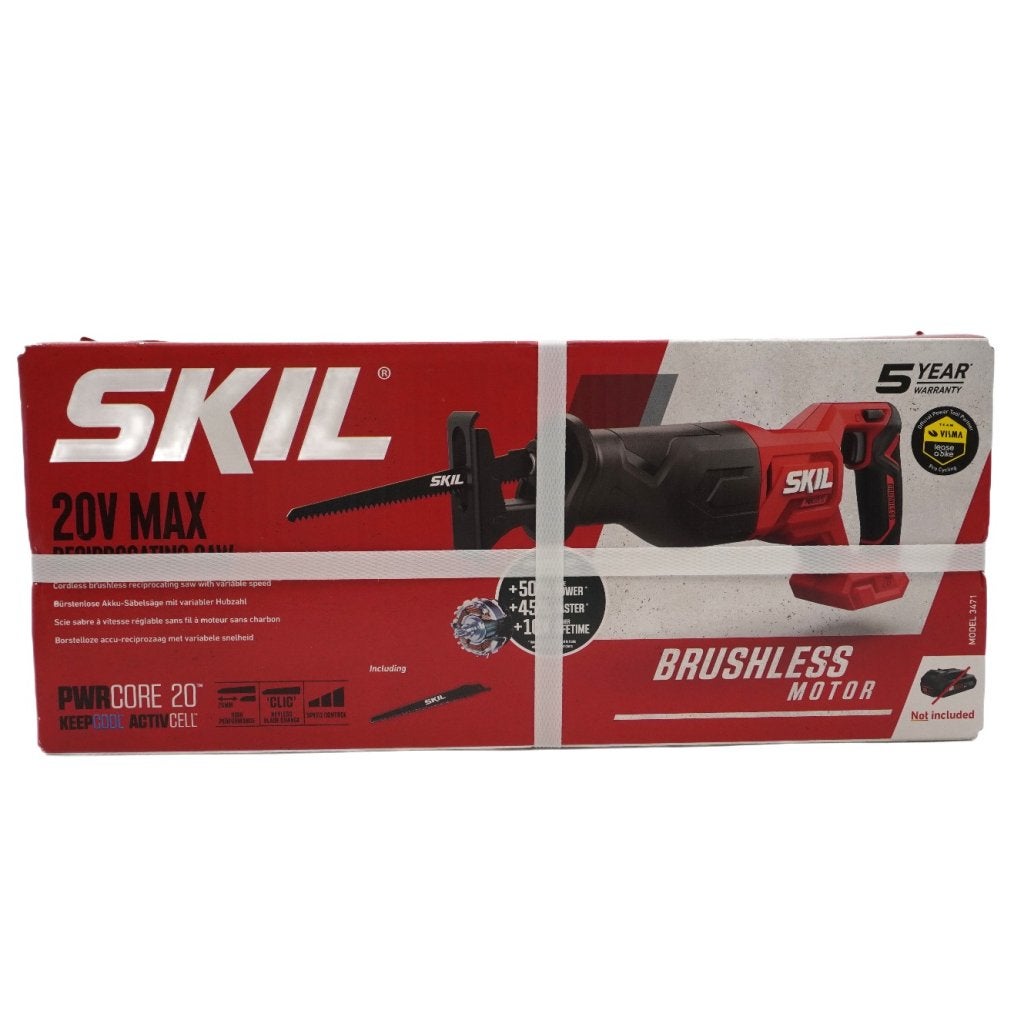 SKIL 20V Reciprozaag 3471CA Nieuw in Seal, Skil, Nieuw, Support@skil.com, 1000 Muirfield Drive, Suite 300, 
Schaumburg, IL 60173
USA