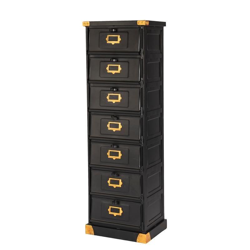 SHOWROOM Industriële Kleppenkast Vintage Ladekast Kast IJzer, Minder dan 50 cm, Info@dehanzeherten.nl, De Hanze Herten BV, 5 laden of meer