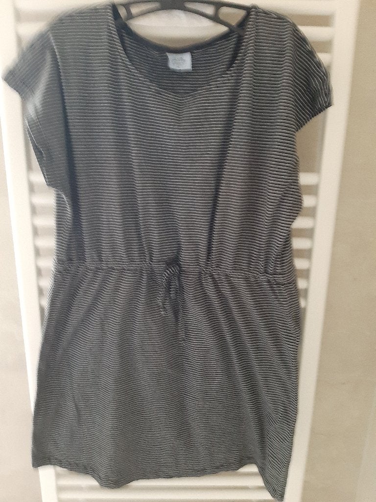 ZGAN John Cabot jurk, maat: XL, zwart/wit streepje., Zwart, Maat 46/48 (XL) of groter, Ophalen of Verzenden, Zo goed als nieuw