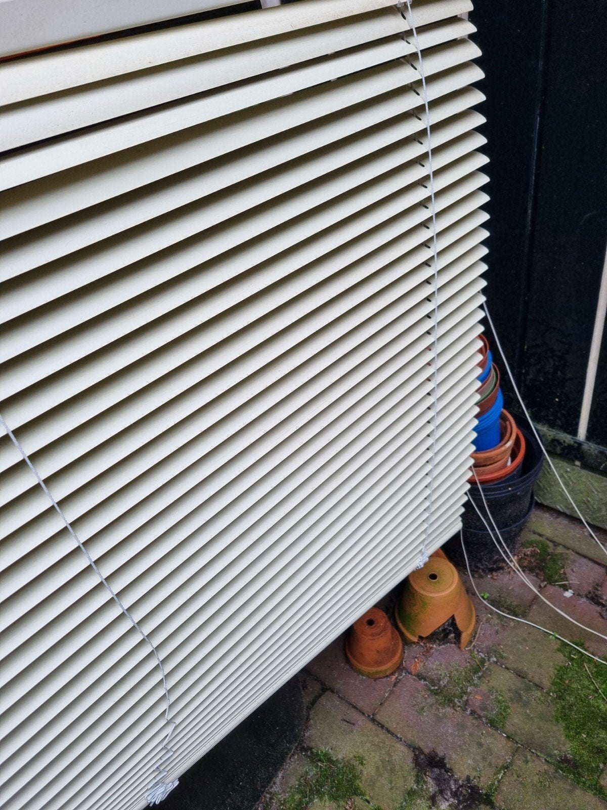 Gratis metalen luxaflex, Doe-het-zelf en Verbouw, Ophalen, Crème of Beige, 200 cm of meer, 100 tot 150 cm