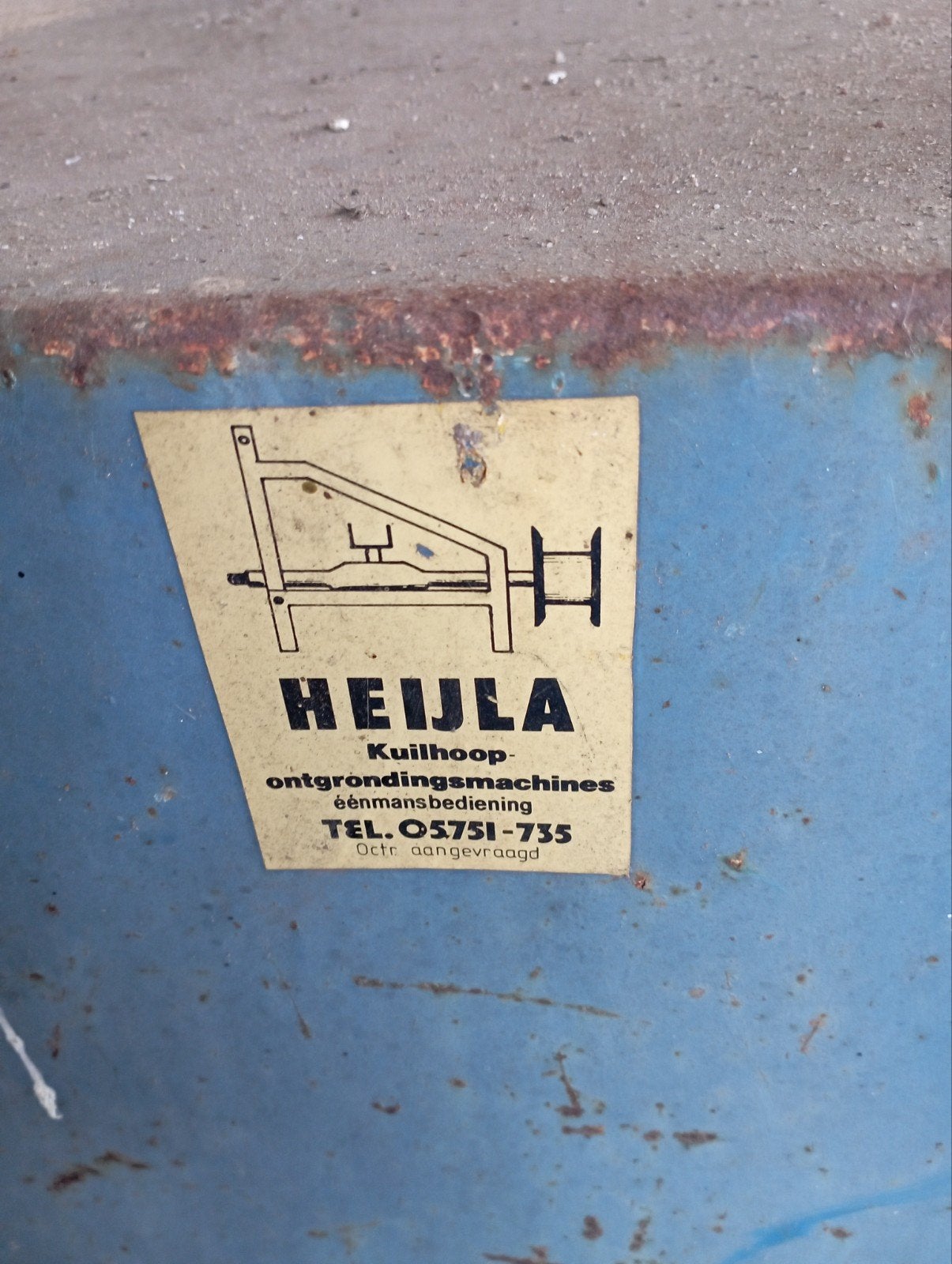 Heijla Kuilhoop Ontgrondingsmachine - Grondbewerking, Ophalen