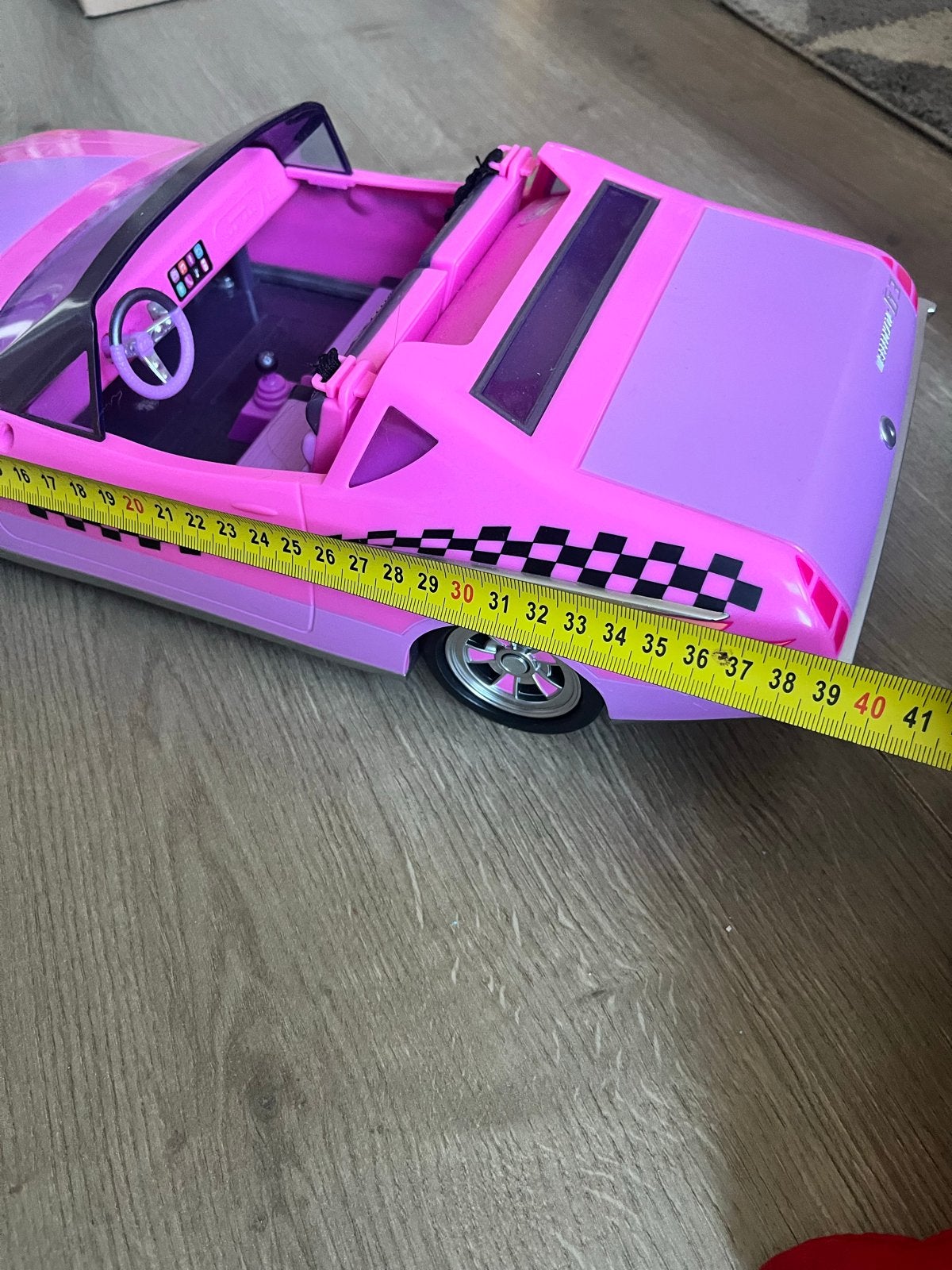 Roze speelgoedauto voor poppen - 40 cm lang, Kinderen en Baby's, Ophalen, Gebruikt