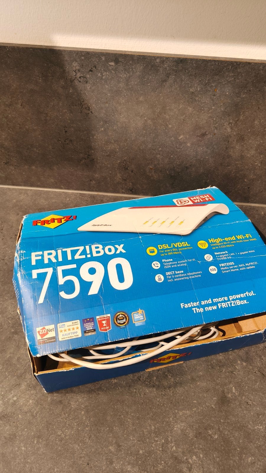 Nieuwe FRITZ!Box 7590 Router met modem, Ophalen of Verzenden, Nieuw, Router met modem, FRITZ!Box