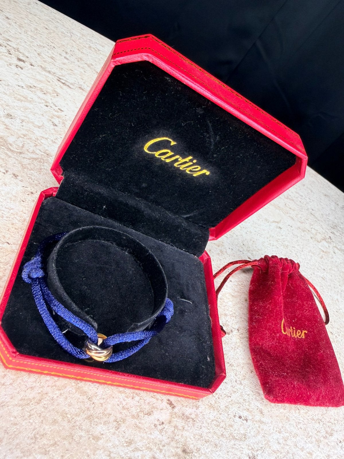 Cartier Trinity Bracelet ‘Armband’ Blue/Blauw, Ophalen of Verzenden, Zo goed als nieuw, Overige merken